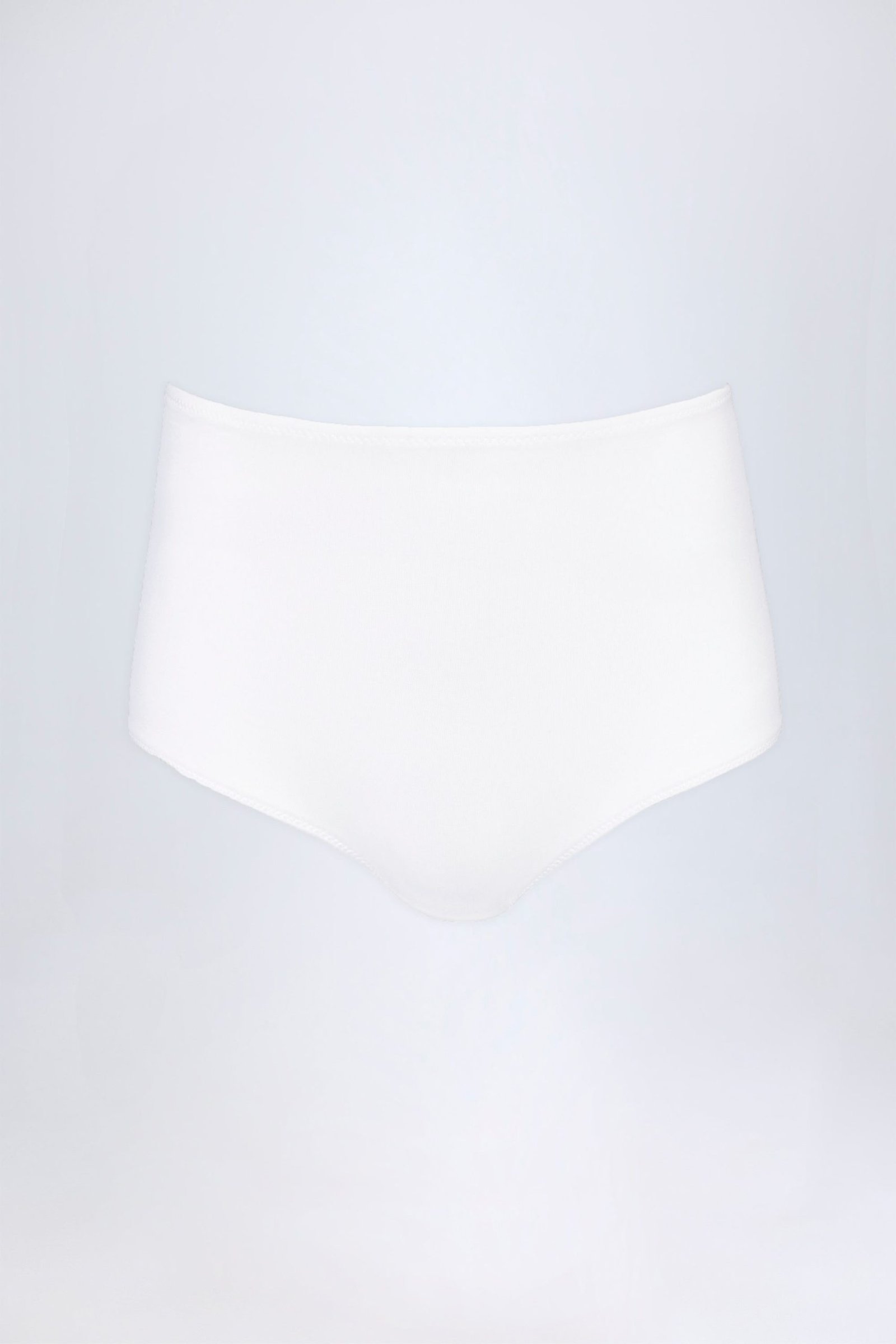 Slinky Jersey Low-Rise Hotpants in White - Image 5