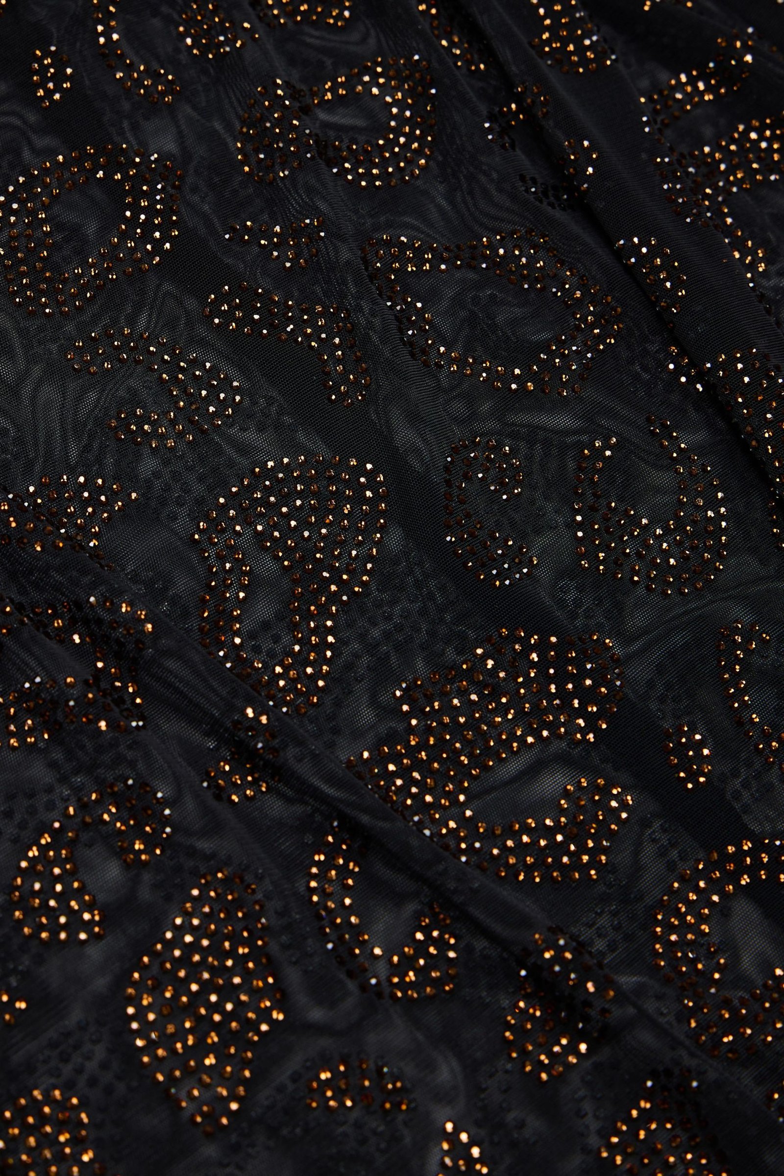 Embellished Backless Maxi Dress in Black - Image 5